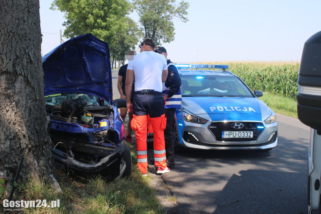 Wypadek na trasie Wziąchów - Kromolice