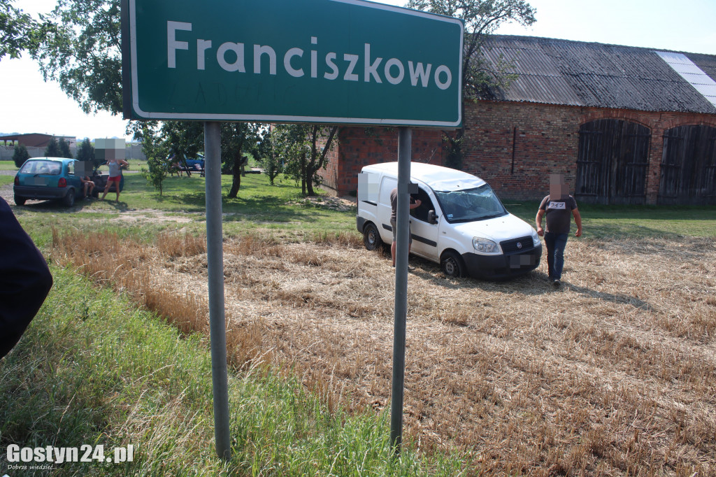 Zdarzenie drogowe we Franciszkowie