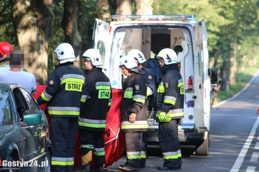 Wypadek na trasie Studzianna - Koszkowo