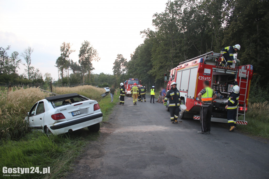 Zdarzenie drogowe w na trasie Siedmiorogów I - Karolew