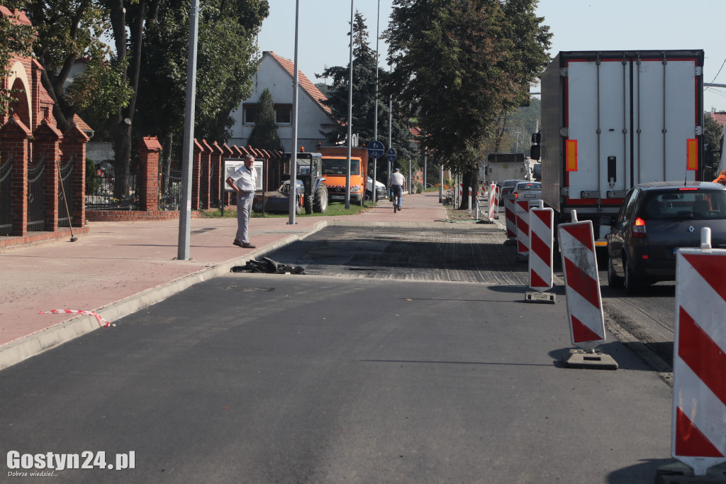 Remont na ul. Jana Pawła II w Gostyniu