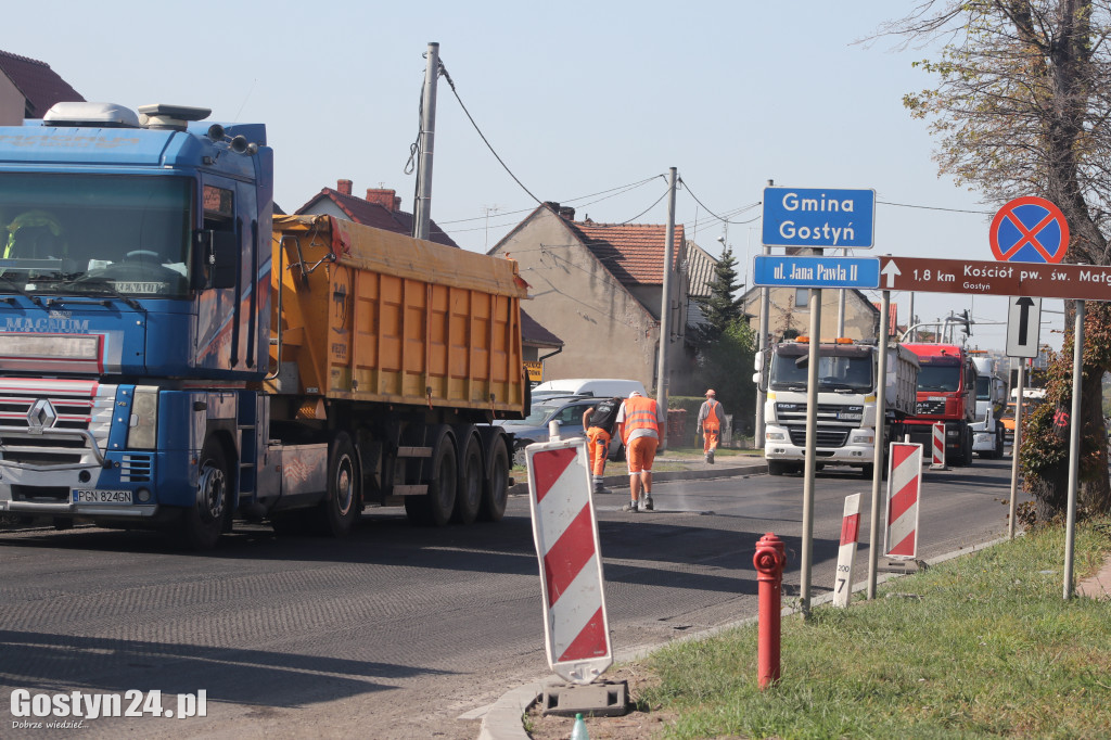 Remont na ul. Jana Pawła II w Gostyniu
