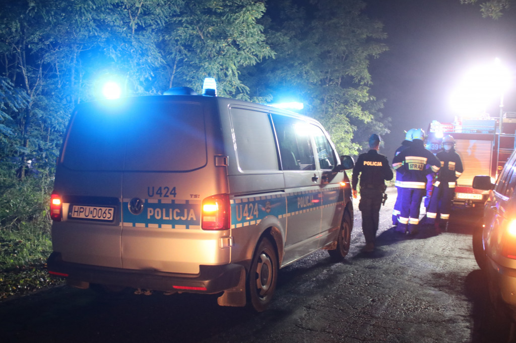 Auto wypadło z drogi na trasie Smogorzewo-Piaski