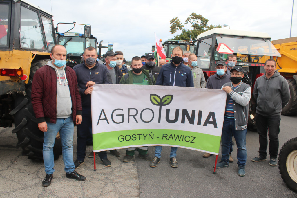 Protest rolników w powiecie gostyńskim
