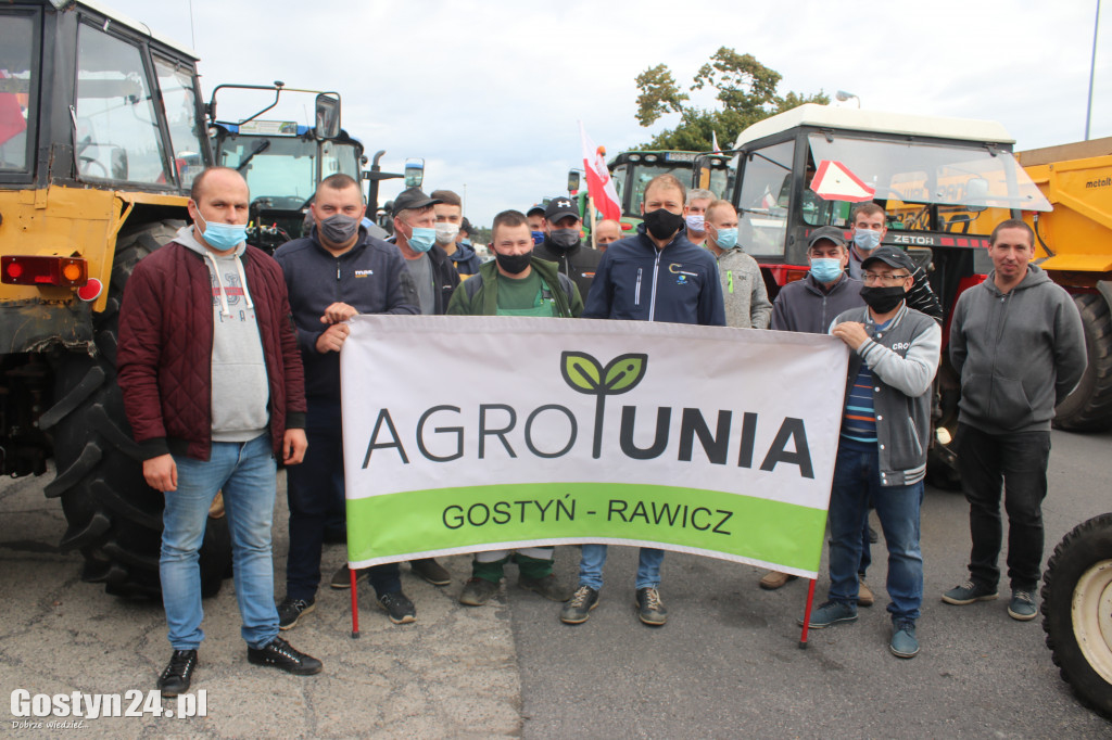 Protest rolników w powiecie gostyńskim