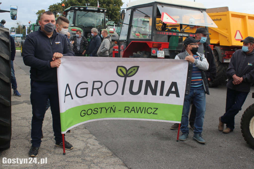 Protest rolników w powiecie gostyńskim