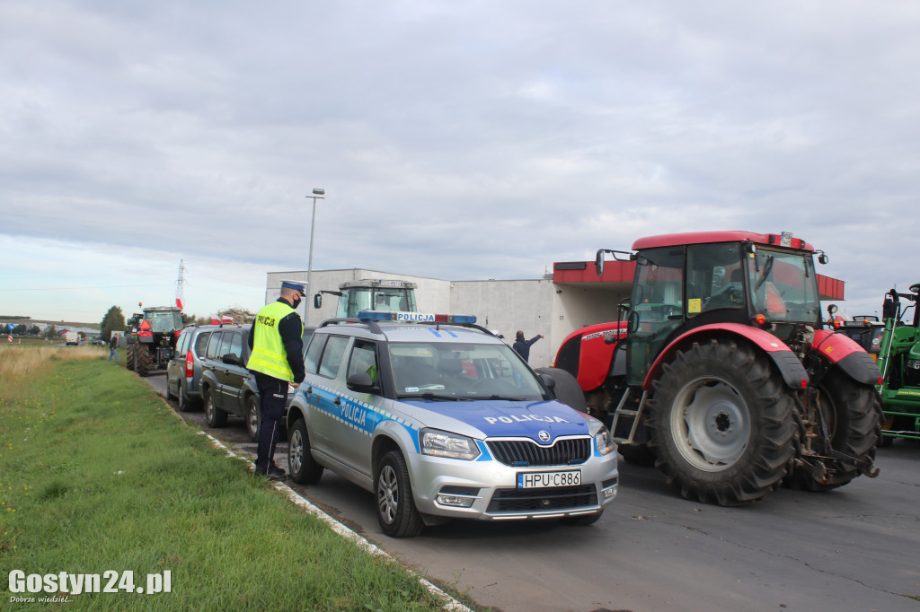 Protest rolników w powiecie gostyńskim