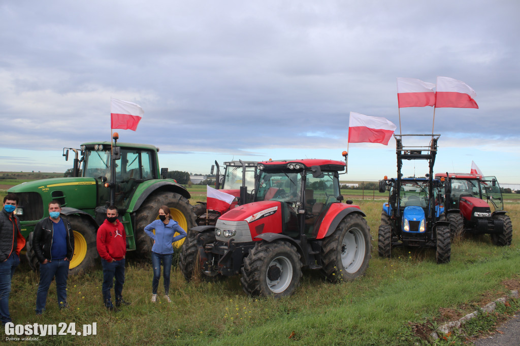 Protest rolników w powiecie gostyńskim