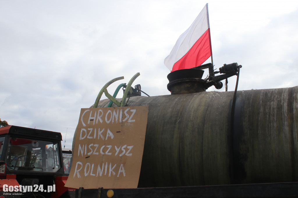 Protest rolników w powiecie gostyńskim
