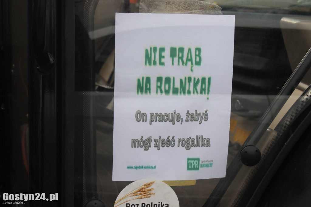 Protest rolników w powiecie gostyńskim