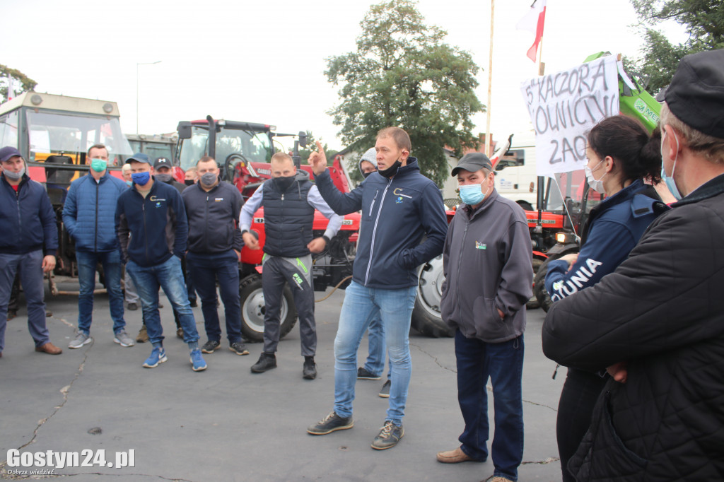 Protest rolników w powiecie gostyńskim