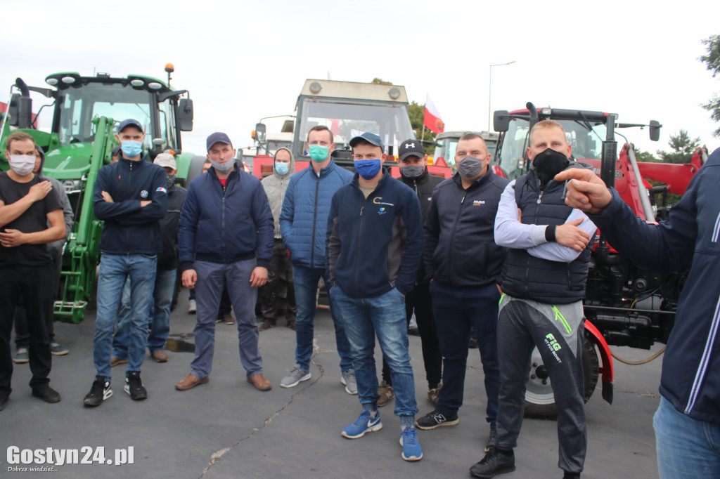 Protest rolników w powiecie gostyńskim