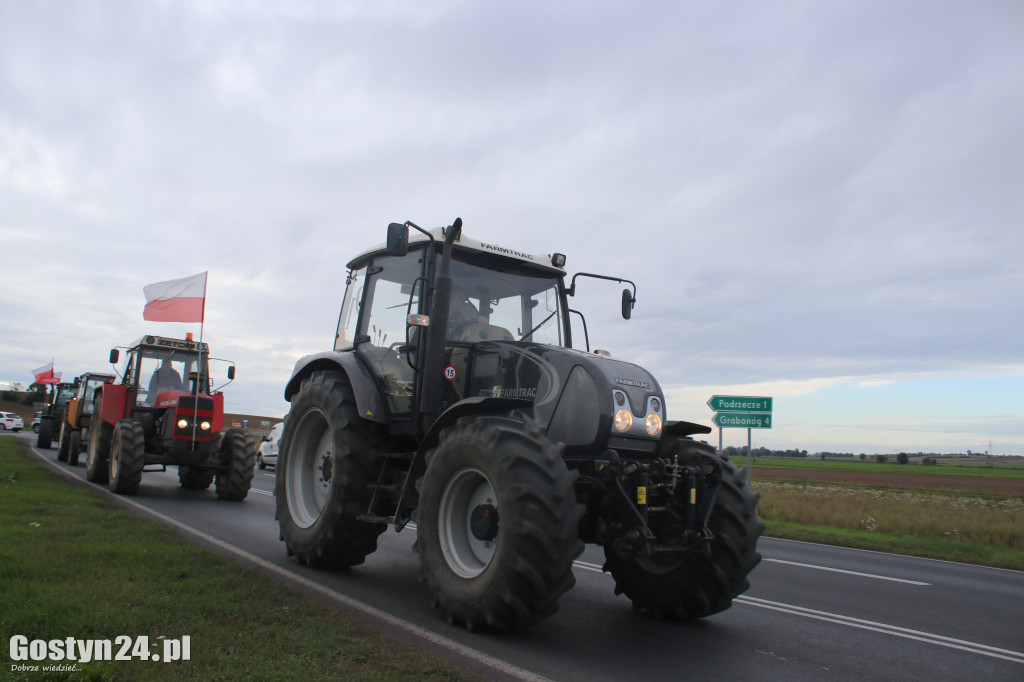Protest rolników w powiecie gostyńskim