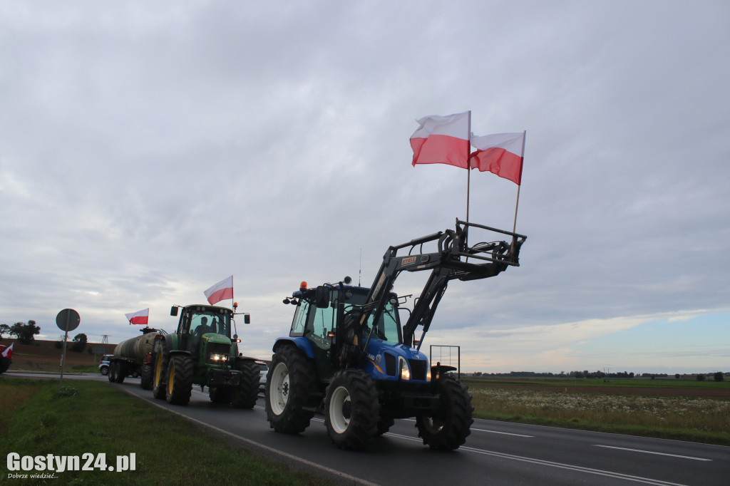 Protest rolników w powiecie gostyńskim