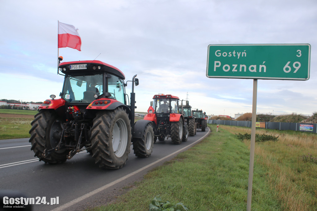 Protest rolników w powiecie gostyńskim