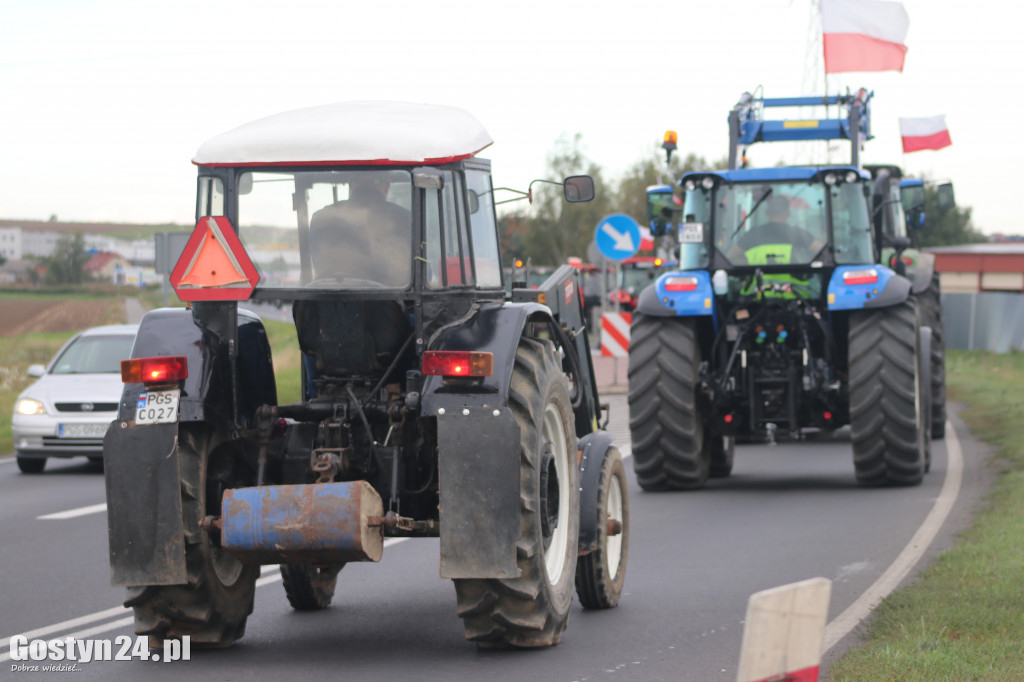 Protest rolników w powiecie gostyńskim