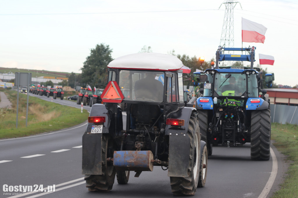 Protest rolników w powiecie gostyńskim