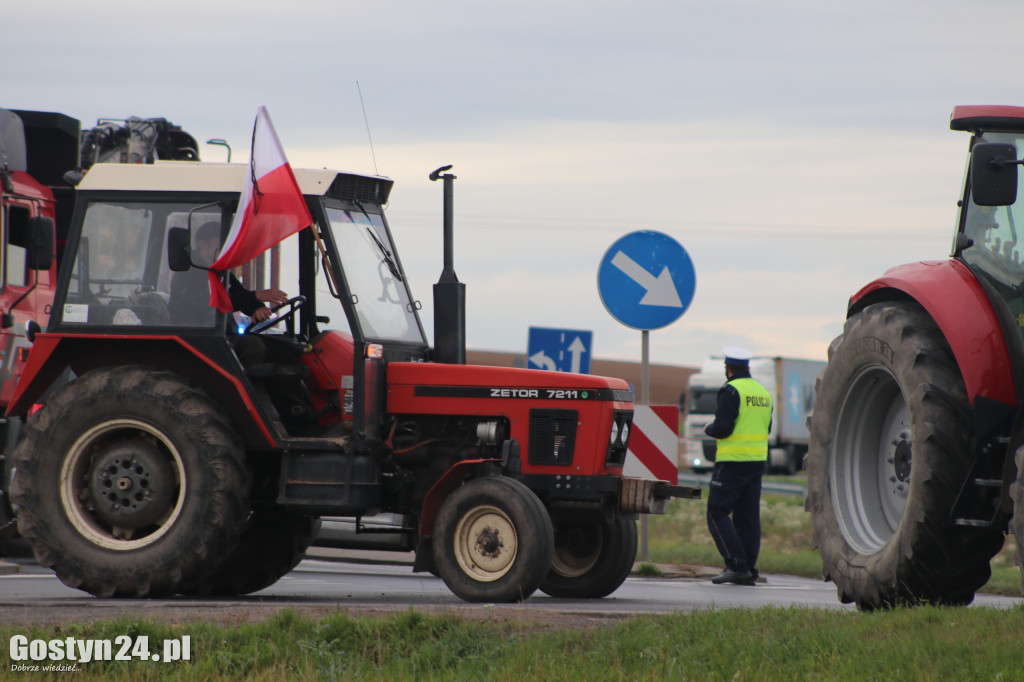 Protest rolników w powiecie gostyńskim