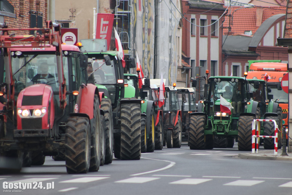 Protest rolników w powiecie gostyńskim