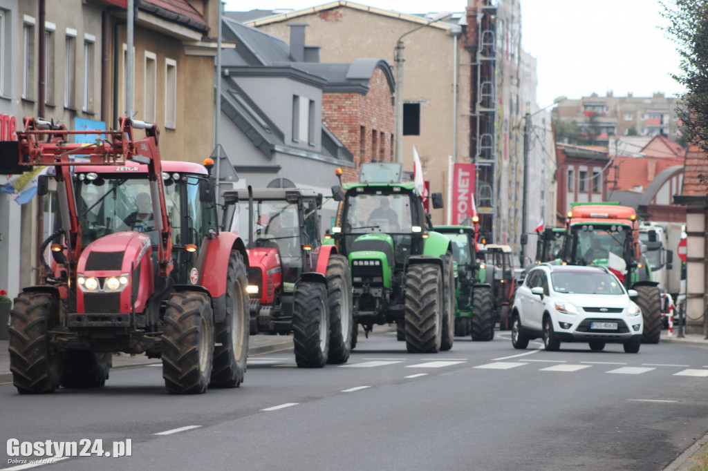 Protest rolników w powiecie gostyńskim