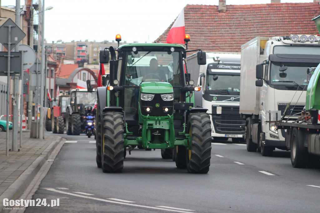 Protest rolników w powiecie gostyńskim