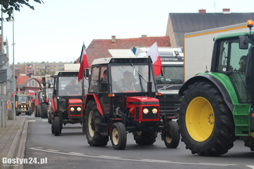 Protest rolników w powiecie gostyńskim