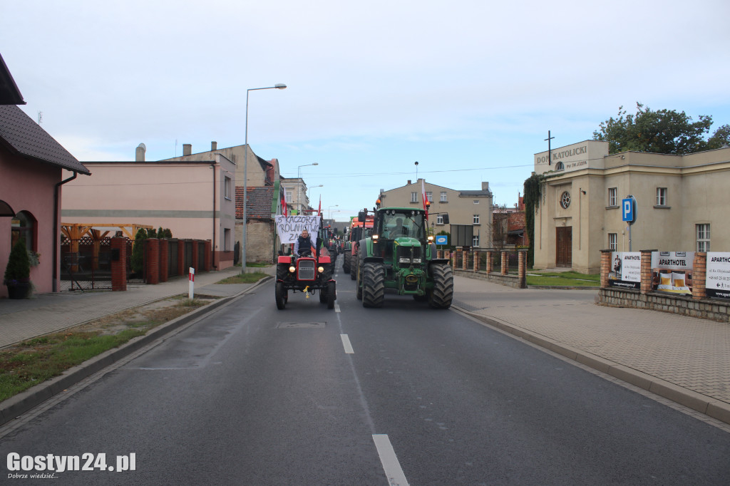 Protest rolników w powiecie gostyńskim