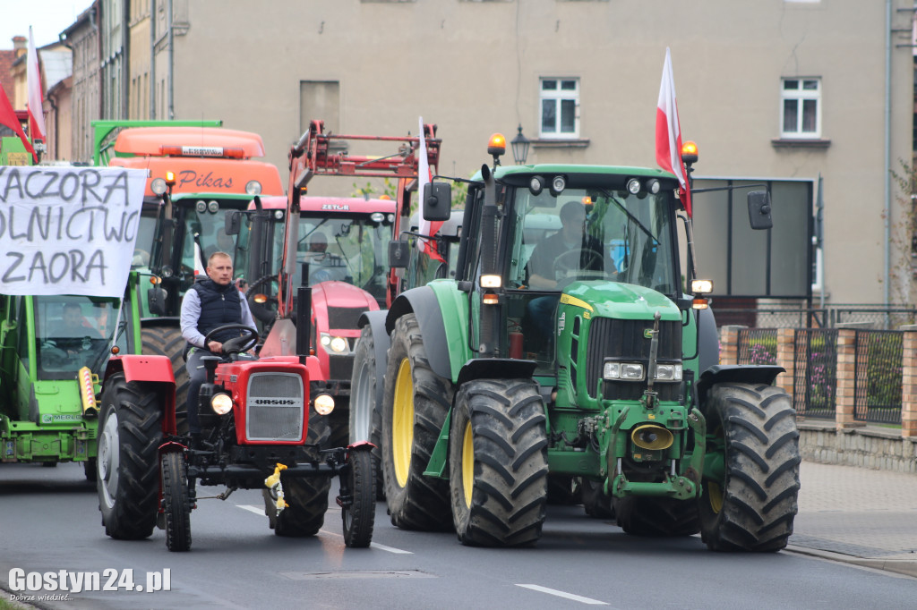 Protest rolników w powiecie gostyńskim