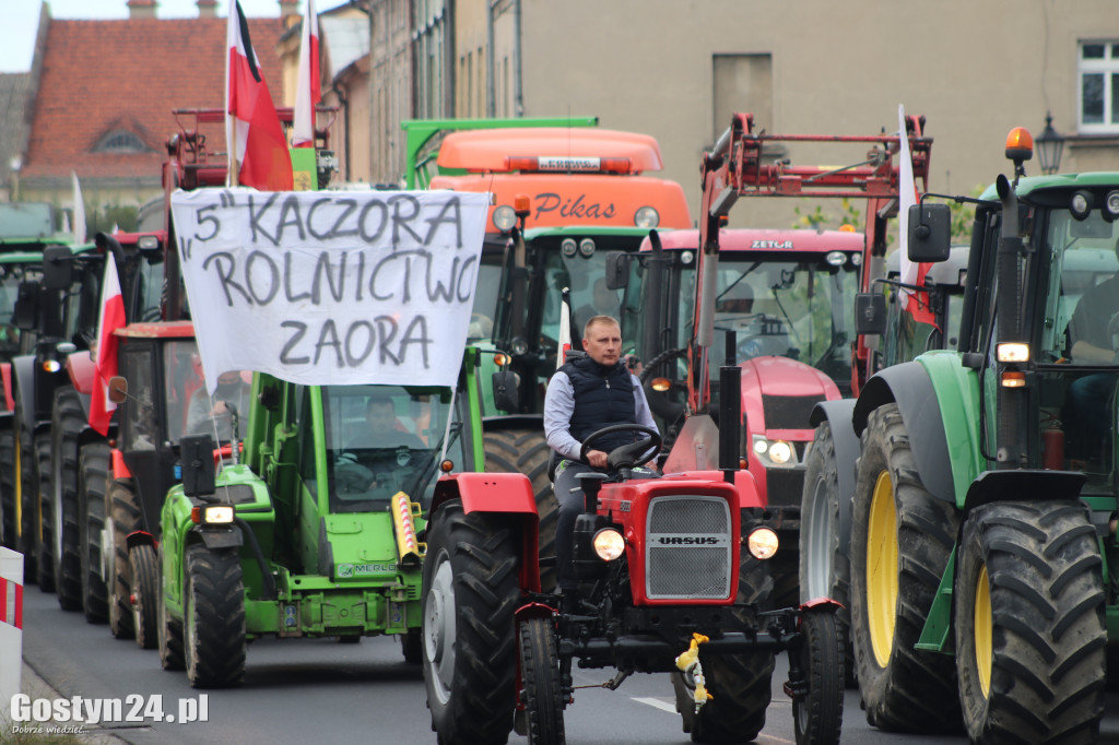 Protest rolników w powiecie gostyńskim