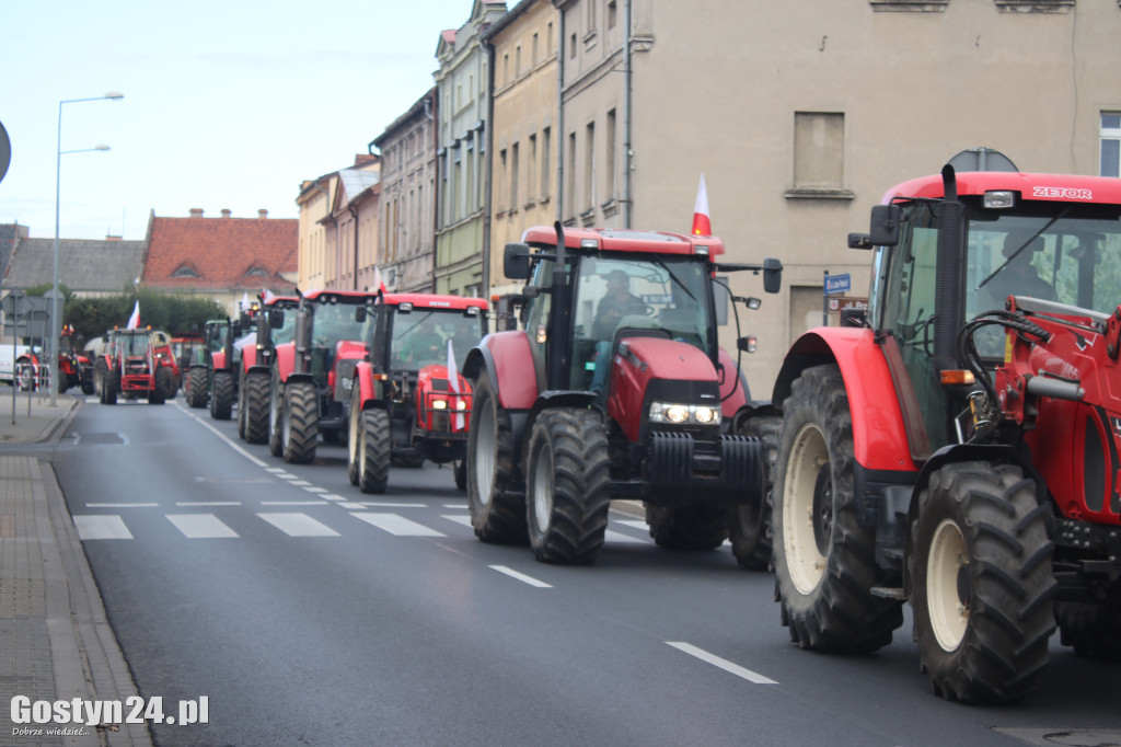 Protest rolników w powiecie gostyńskim