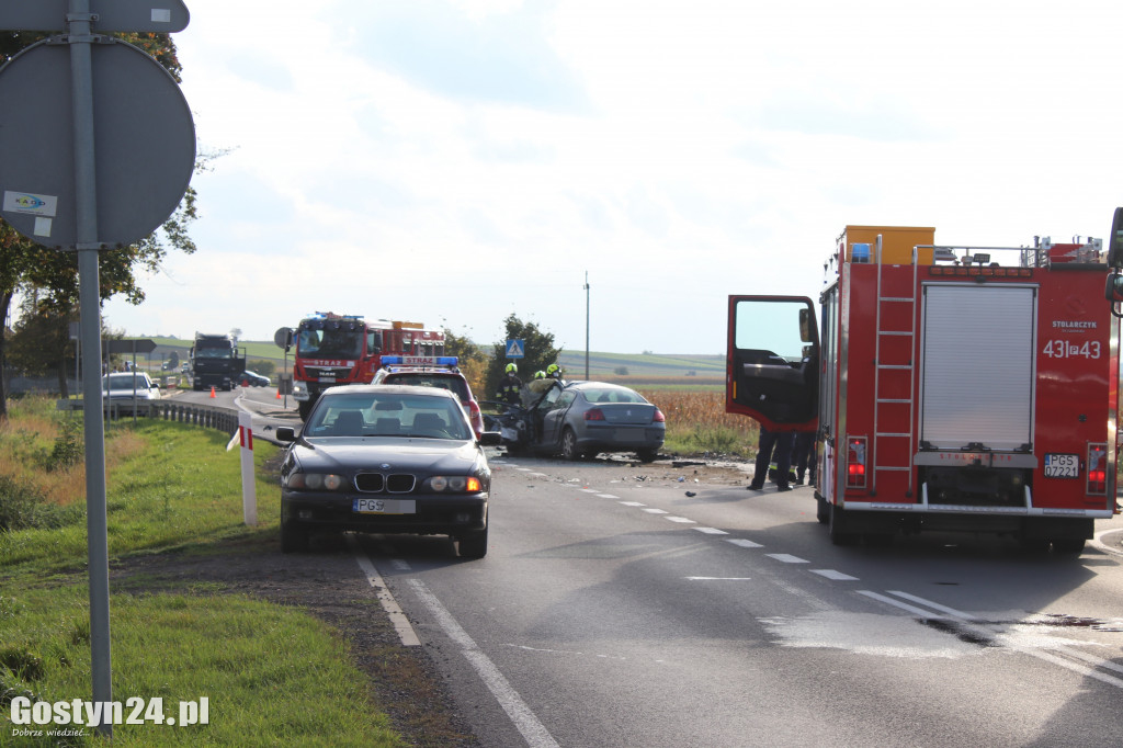 Śmiertelny wypadek na trasie Gostyń - Krobia