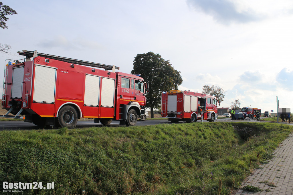 Śmiertelny wypadek na trasie Gostyń - Krobia
