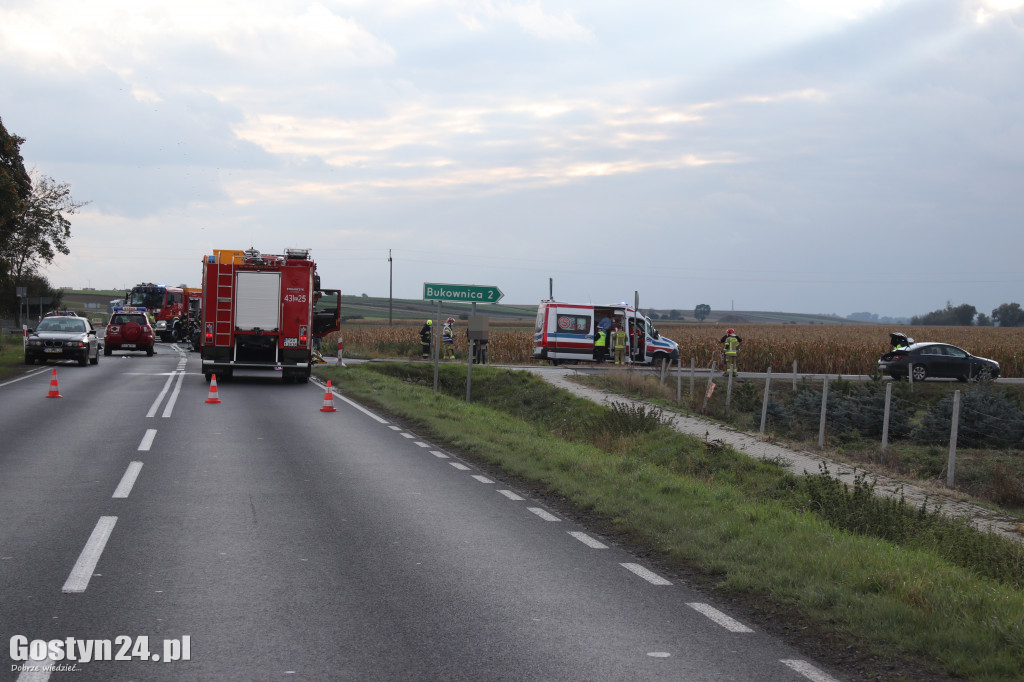Śmiertelny wypadek na trasie Gostyń - Krobia