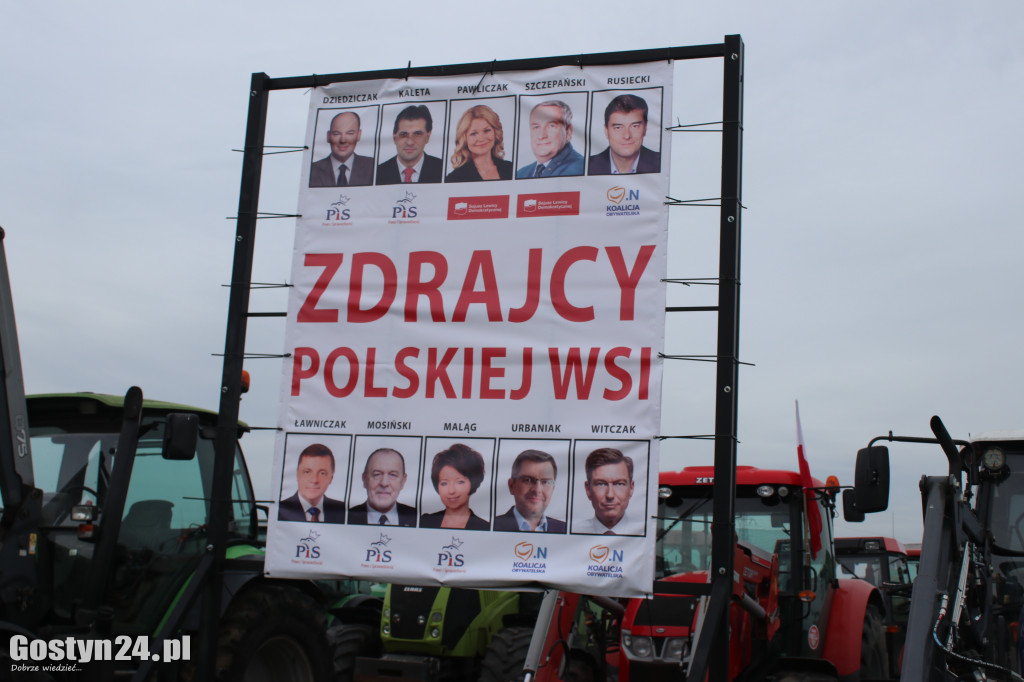 Protesty rolników na drogach powiatu