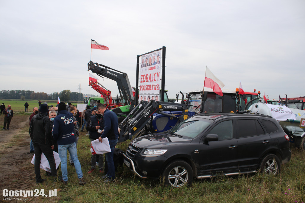 Protesty rolników na drogach powiatu