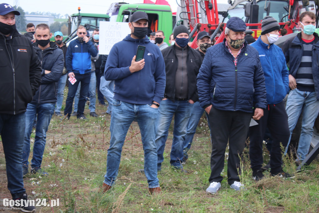 Protesty rolników na drogach powiatu