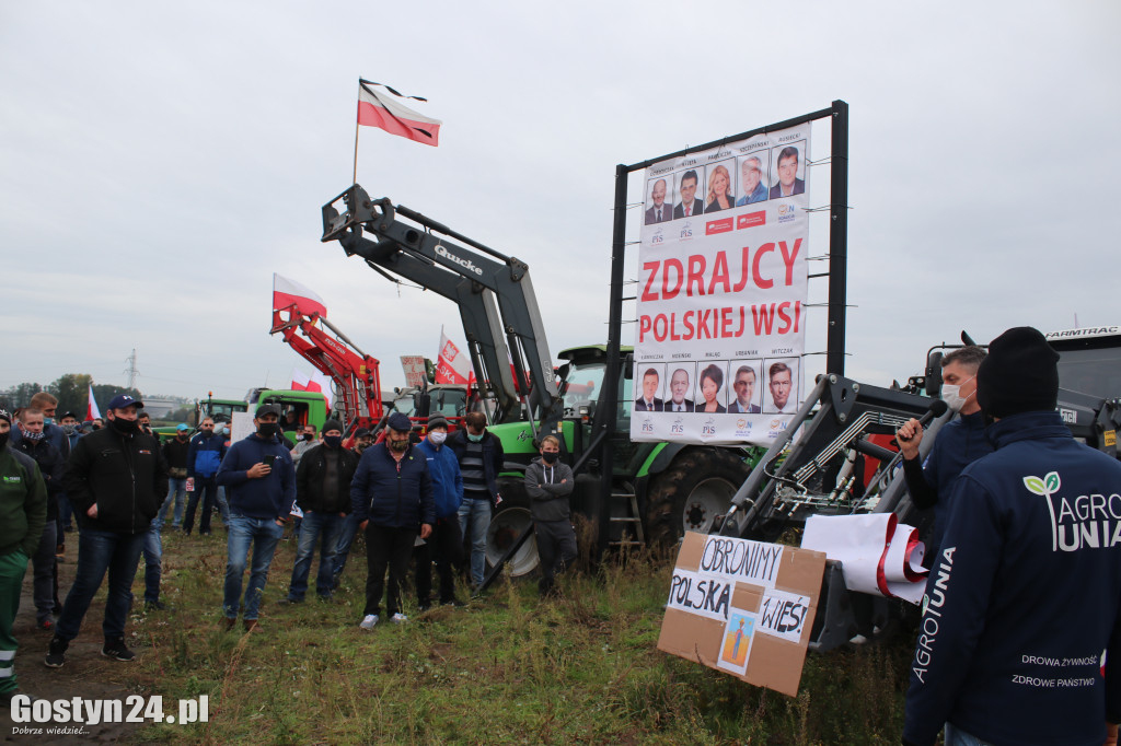 Protesty rolników na drogach powiatu