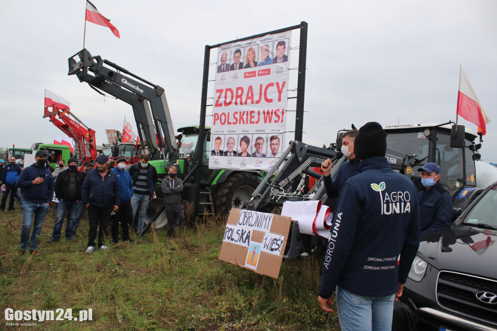 Protesty rolników na drogach powiatu