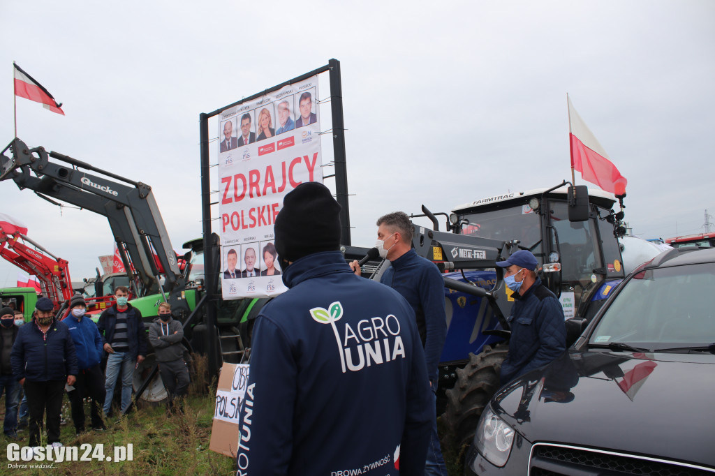 Protesty rolników na drogach powiatu