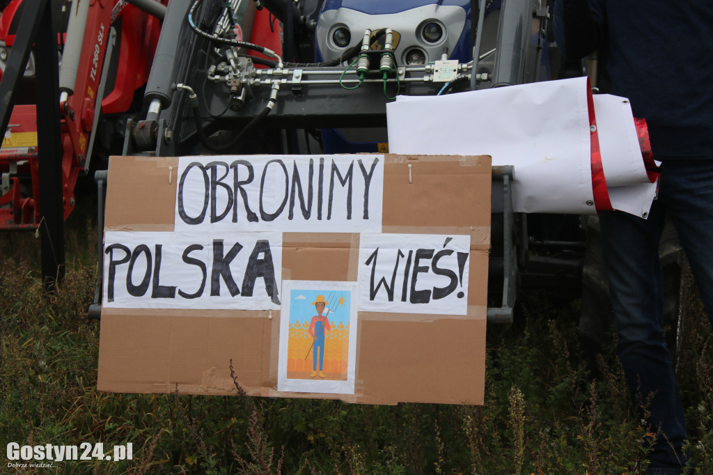 Protesty rolników na drogach powiatu