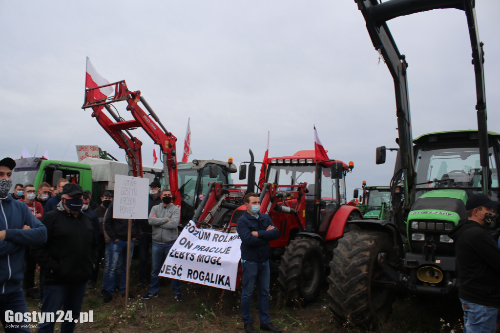 Protesty rolników na drogach powiatu