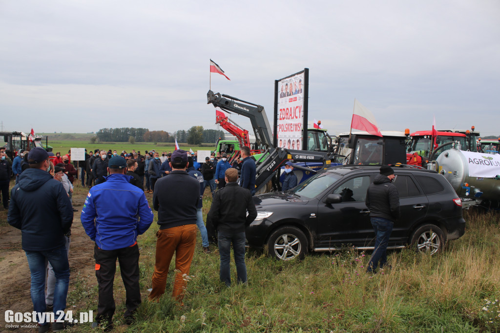 Protesty rolników na drogach powiatu