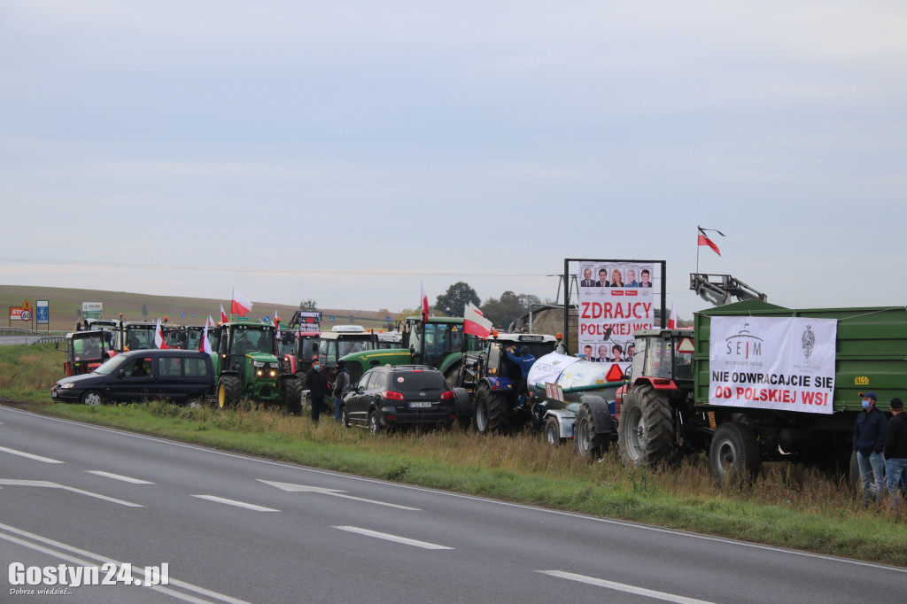Protesty rolników na drogach powiatu