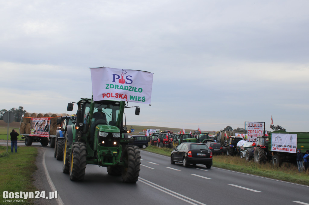 Protesty rolników na drogach powiatu