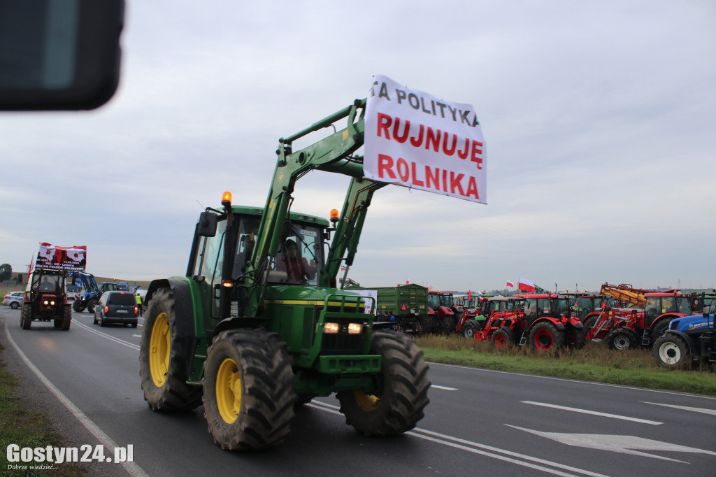 Protesty rolników na drogach powiatu