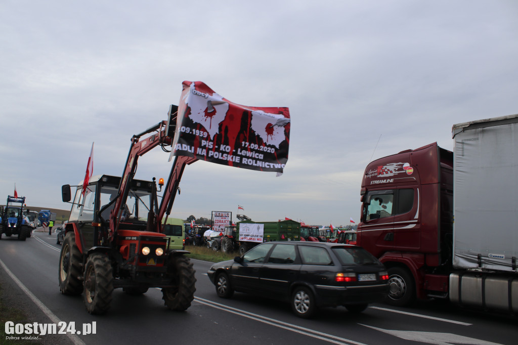 Protesty rolników na drogach powiatu