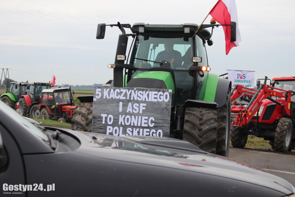Protesty rolników na drogach powiatu