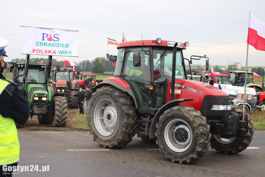 Protesty rolników na drogach powiatu