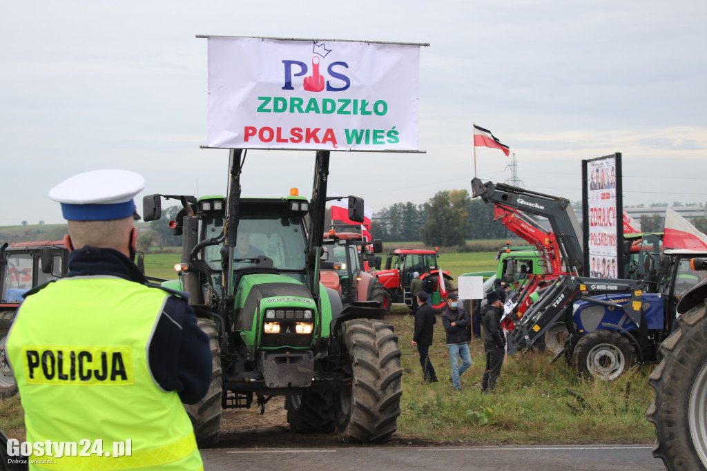 Protesty rolników na drogach powiatu