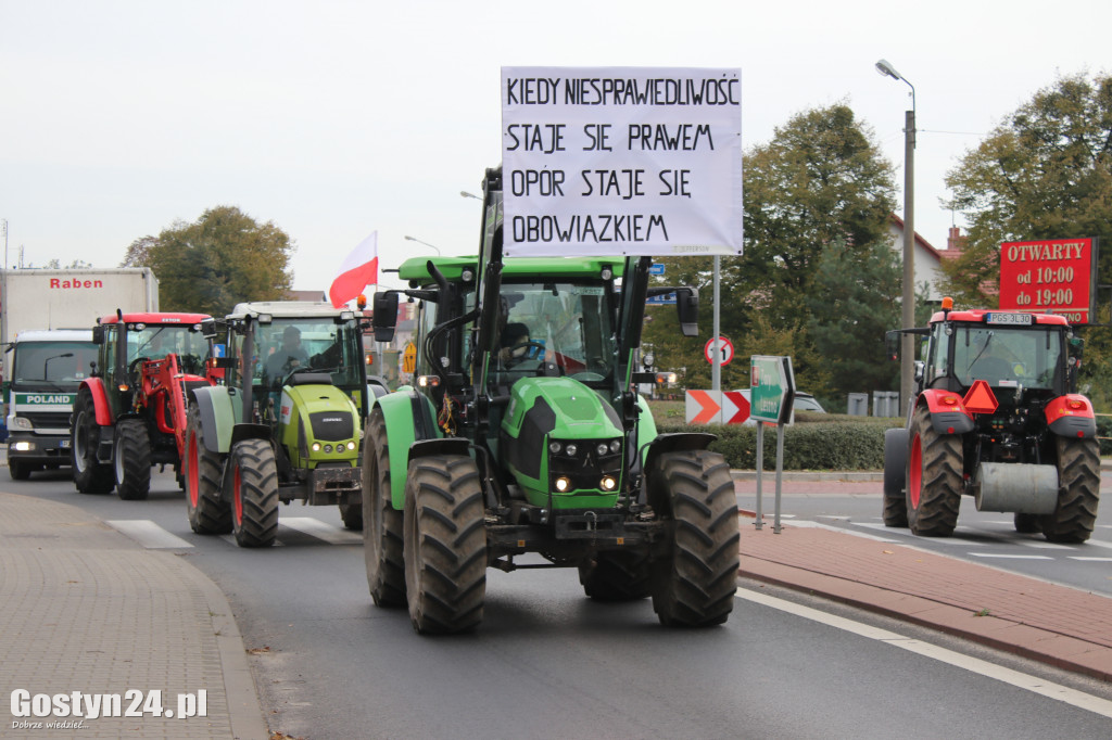 Protesty rolników na drogach powiatu